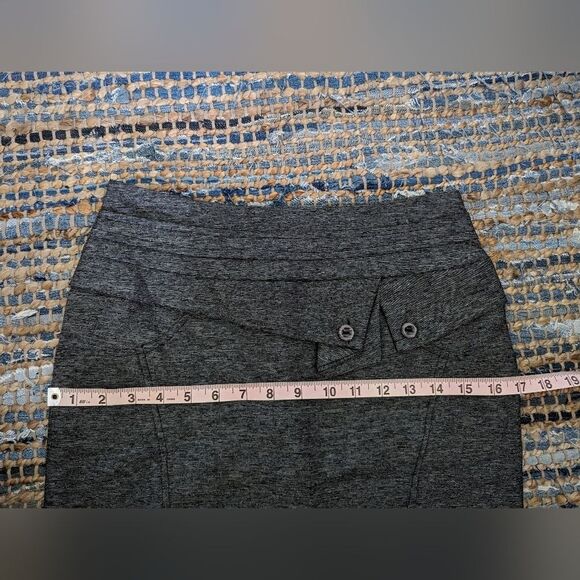 Gray Women's Tulip Skirt Twee Mini Size Small Pencil Mermaid Zip Back Fully Line - Picture 5 of 7